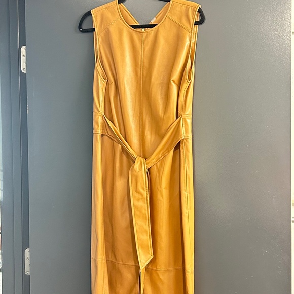 Vegan Leather Dress - Picture 1 of 3
